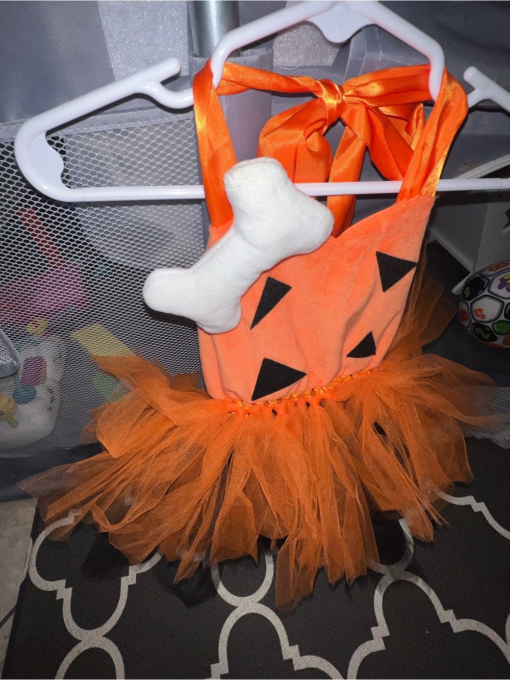 Toddler costume Orange Pumpkin Tutu Costume for Kids - Fun Halloween flinstones